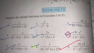 EX 75 Q1 TO Q8 SOLUTIONS OF INTEGRALS NCERT CHAPTER 7 CLASS 12thPART1 [upl. by Iaverne]