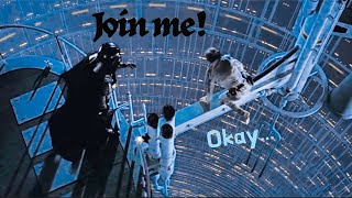 Darth Vader asks Luke to join him but he actually does [upl. by Kamp]