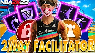 THE 1ST 2WAY FACILITATOR BUILD ON NBA 2K22 CURRENT GEN [upl. by Roze]