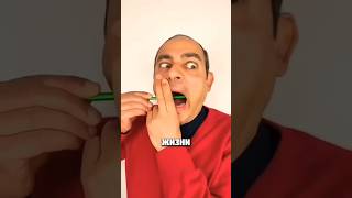 😱Cheek leakage with a pen 🖊️ magic pen shorts shortsfeed trick tutorial viral trending [upl. by Maya810]