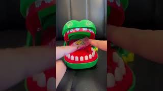 CROCODILE DENTIST EAT CANDY asmrsoundsasmrvideoshorts [upl. by Anaed735]