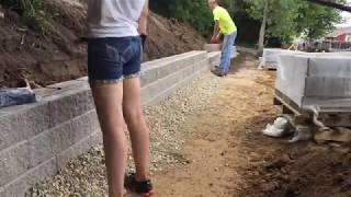 Retaining Wall  Timelapse [upl. by Anahsal]