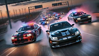 Intense supercar High speed chase ft Dodge charger hellcats [upl. by Birck298]