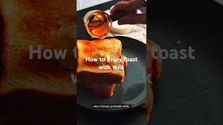 How to Enjoy toast with milk food nature camping cookingvideo shorts survival [upl. by Gipson290]