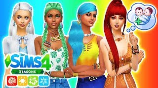 🌞🍂AUTUMNS FIRST BABY🌺⛄ Sims 4 Four Immortal Sisters SEASONS Challenge Ep 3 [upl. by Kruger932]