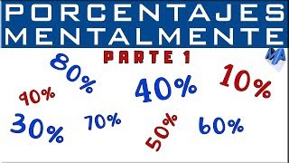 Cómo calcular el porcentaje sin calculadora  Parte 1 [upl. by Anuaek]