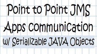 Point to Point JMS Applications communication w Serializable JAVA Objects [upl. by Ekud]