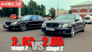 Гонки MSC Кто быстрее E55 AMG St2 vs E55 AMG 282 St2 [upl. by Cenac]