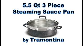 Tramontina 55 Quart Nonstick Everyday Pan Set with Steamer 3 Piece [upl. by Wardle848]