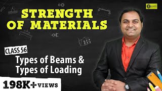 Types of Beams and Types of Loading  Shear Force and Bending Moment Diagram  Strength of Materials [upl. by Leban]