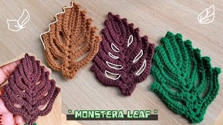 Crochet Monstera leaf [upl. by Shelburne]