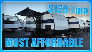 MOST AFFORDABLE CAMPER  2024 Wolf Den 16EV [upl. by Yelkrab]