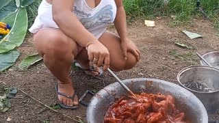 Isang kawa na buffalo wings naman ang aming niluto dito sa bukid ni mommy rose dhengvlogs [upl. by Sirromad]