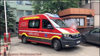 RARE 2x Ambulanța SMURD TIMNN Volkswagen Crafter  Ambulanța CNeonatala MAN TGE in urgență [upl. by Nel569]