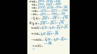 Ex 1 2 3 si 5pag 37 Calcul cu radicali Introducerea factorilor de sub radical Matematică 7 [upl. by Zosi]