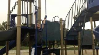 park parkourAmerican ninja warrior training summer 2012 [upl. by Ahsyek]