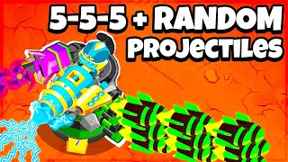 555 Random Projectiles vs ALL Dummy Bosses BTD 6 [upl. by Darwen]