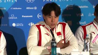 quotWeve done itquot Qin Haiyang as China win mens 4x100 medley relay｜USA｜Swimming｜Paris 2024｜Olympics [upl. by Kellda]