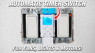 How To Install Automatic Digital Timer Switch For Fans Light amp Motors In Your Home DIY Electrical [upl. by Lacram]