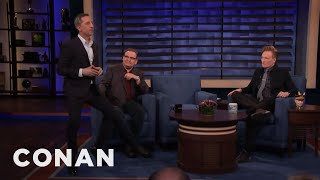 Gad Elmalehs Involuntary Leg Move  CONAN on TBS [upl. by Riegel]