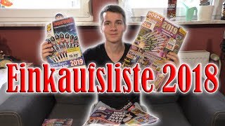 Meine Einkaufsliste 2018 für Silvester 20182019 FULL HD [upl. by Denten1]