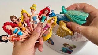 Looking For Disney Princess Mix Rainbow Dress 9 MYSTERY SURPRISES Dolls Satisfying Video ASMR [upl. by Aveneg]