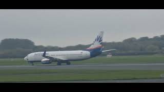 Sunexpress departing Manchester Airport [upl. by Eilatam85]