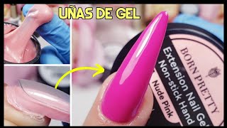 Como Hacer Uñas con GEL SOLIDO Paso a paso  BORN PRETTY [upl. by Caralie]