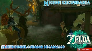 zelda tears of the kingdom Mision secundaria La peticion del cuidador de caballos [upl. by Jacquenetta]