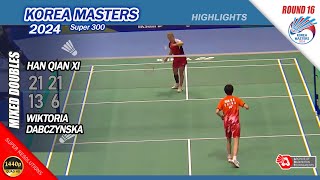 Han Qian Xi vs Wiktoria Dabczyska  Korea Masters 2024  R16 WS Highlights [upl. by Jocelyne]