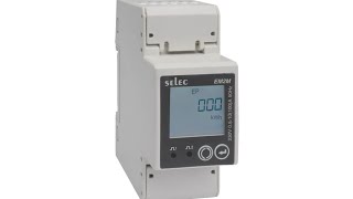 selec EM2M  Single Phase Energy Meter Compact  SelfPowered [upl. by Ahsaela669]