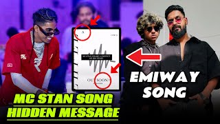 Mc Stan New Song Hidden Message 😱 Mc stan Aur kya bolte bhai Song  Emiway bantai Song  Mehfeel [upl. by Lumbye]