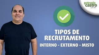 Tipos de Recrutamento  Interno Externo e Misto  Petronio Castro [upl. by Uchish32]