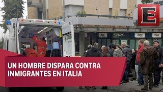 Hombre balea a inmigrantes en Italia al menos 6 heridos [upl. by Inohtna]