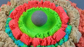 1 Hour Kinetic Sand ASMR Compilation set  Cutting soap cubes AMSR 💙💜💛🖤💚💖🧡 ODDLY SATISFYING [upl. by Mayworm]