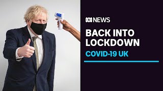 England to go into lockdown as Britain records more than 58000 daily COVID19 cases  ABC News [upl. by Lsiel]