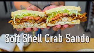 How to Make a Soft Shell Crab Sandwich  Chef Recipe [upl. by Tirzah650]