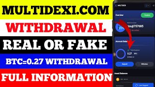 Multidexicom Withdrawal  Multidexicom Real or Fake  Multidexicom  How to Withdrawal Multidexi [upl. by Belford411]