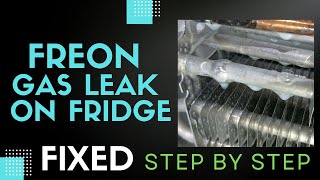 Fridge Freon leak and how to detect it [upl. by Ecnerret]