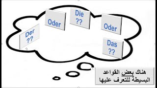 Nomen mit der die oder das  المذكر أو المؤنث أو المحايد [upl. by Aihsetal]