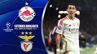 Salzburg vs Benfica Extended Highlights  UCL Group Stage MD 6  CBS Sports Golazo [upl. by Bonita]