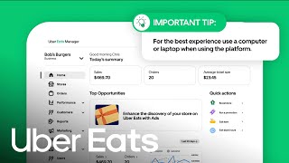 Getting Started with Uber Eats Manager  Uber Eats [upl. by Quick]