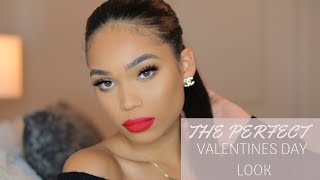 SOFT amp SIMPLE VALENTINES DAY MAKEUP  Briana Monique [upl. by Karen]