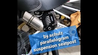 Mini review of the bySchulz G2 ST parallagram suspension seatpost [upl. by Yrahca]