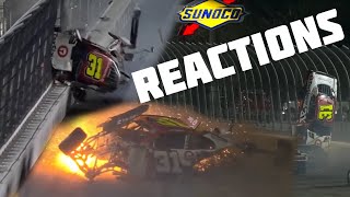 2022 NASCAR Xfinity Beef 300 Reactions Wreck at 540 [upl. by Aprile138]