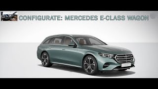 2024 MercedesBenz EClass Wagon DE  Configurator 4 [upl. by Olnek]