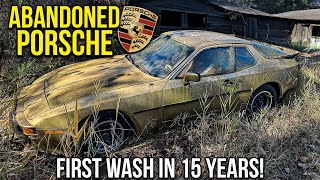 First Wash in 15 Years ABANDONED Barn Find Porsche  Car Detailing Restoration [upl. by Akkin]