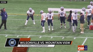 Wilsonville football wins 5A state championship [upl. by Aksehcnarf129]