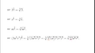 Radicales y exponentes racionales [upl. by Adev]