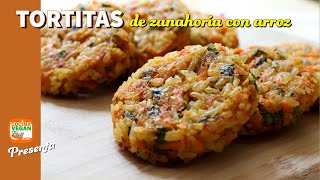 Tortitas de arroz con zanahoria [upl. by Mitinger]